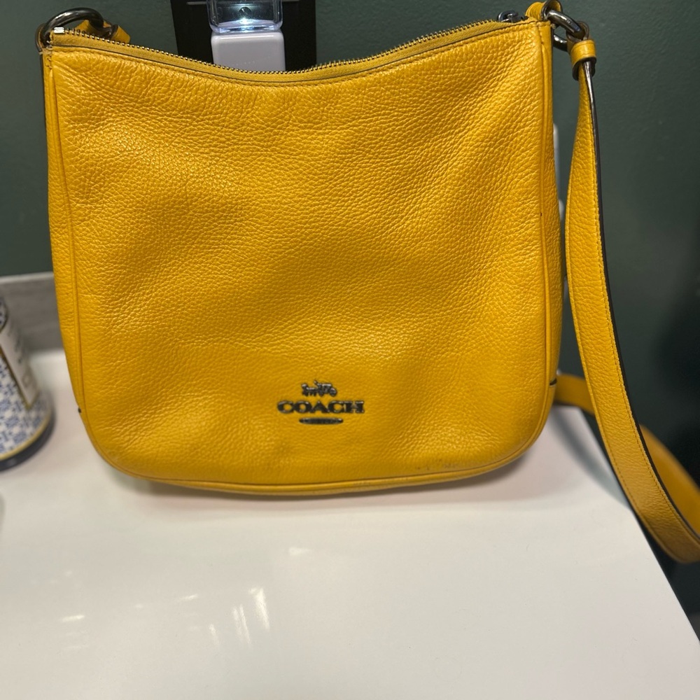Coach Vibrant Yellow Crossbody Bag